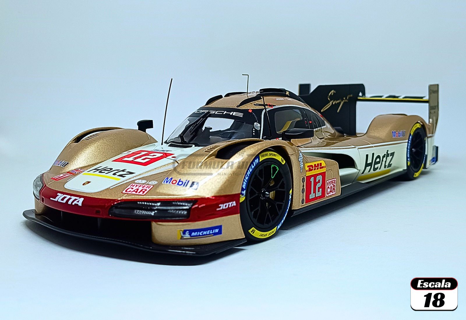 Porsche 963 Hertz Team Jota #12 Ilott/Stevens - Vencedor 6h Spa 2024 - 1:18 Norev