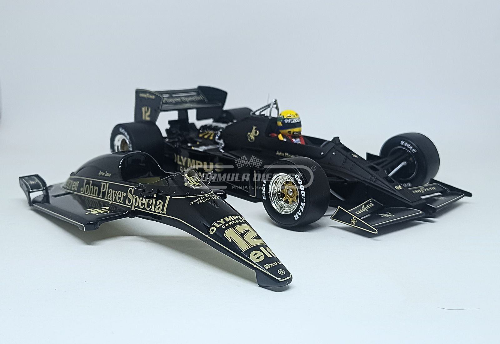 Lotus Renault 97T #12 A.Senna - GP Mônaco F1 1985 - 1:18 Werk83 - 4