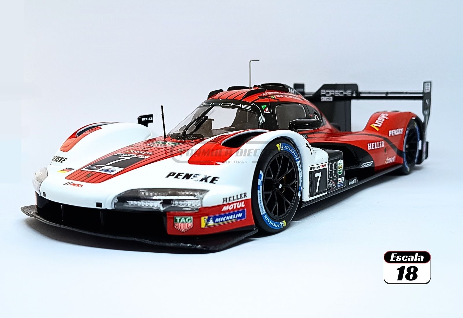 Porsche 963 #7 Nasr/Campbell/Cameron/Newgarden - vencedor IMSA 24h Daytona 2024 - 1:18 IXO