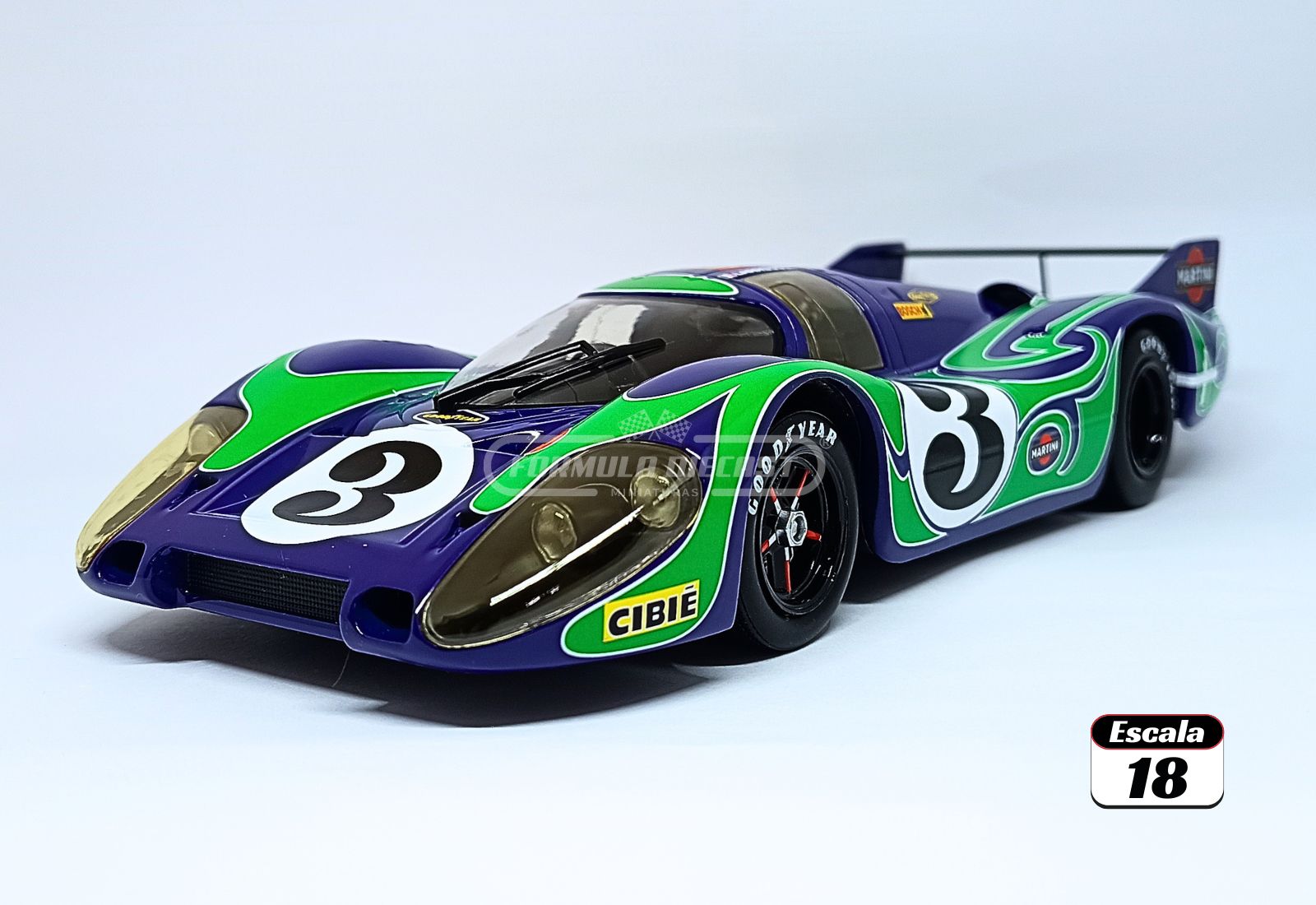 Porsche 917 LH #3 G.Larrousse/W.Kauhsen - 2º lugar 24h Le Mans 1970 - 1:18 Werk83