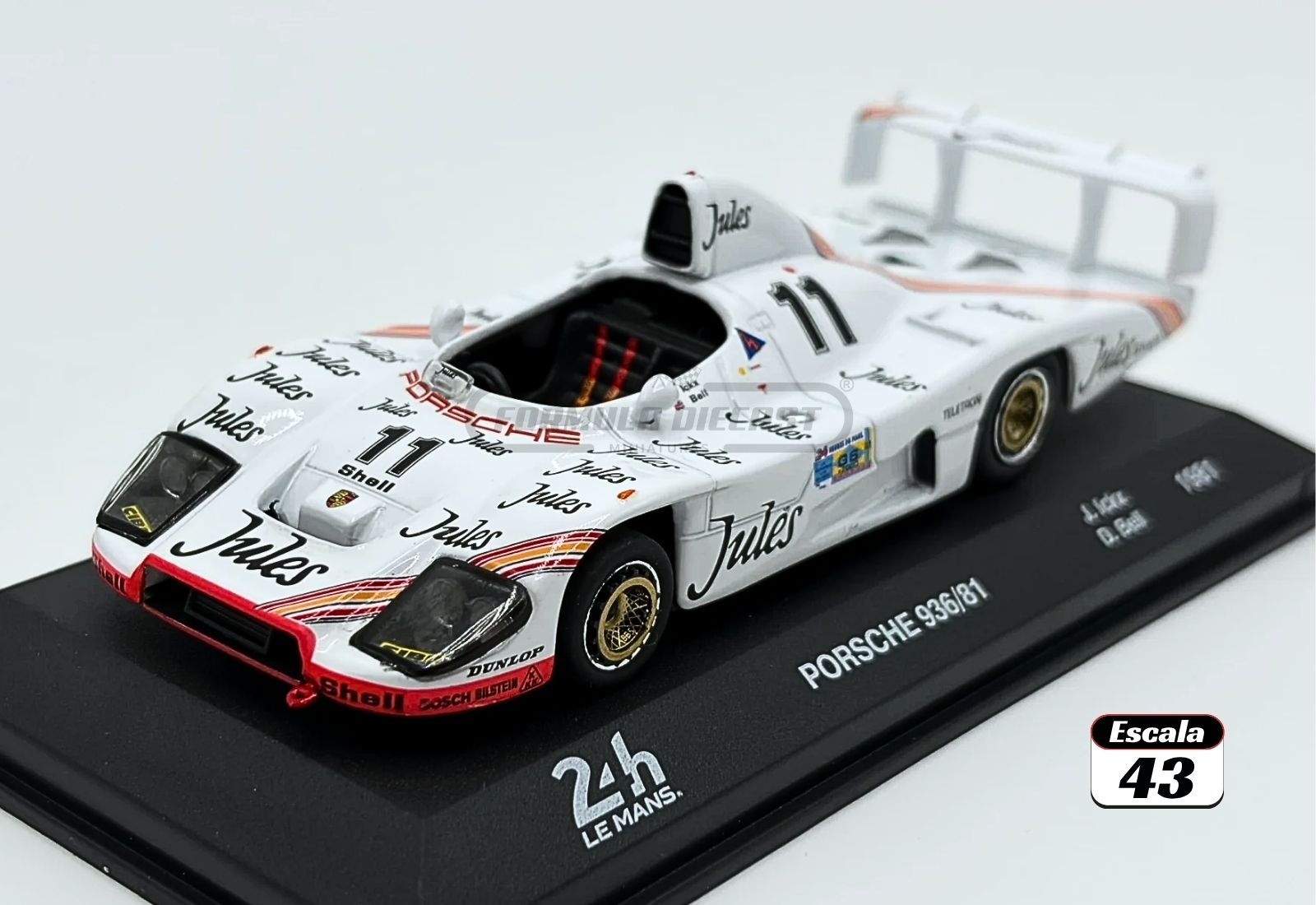 Porsche 936/81 #11 Ickx/Bell - Vencedor 24h Le Mans 1981 - 1:43 IXO/Altaya