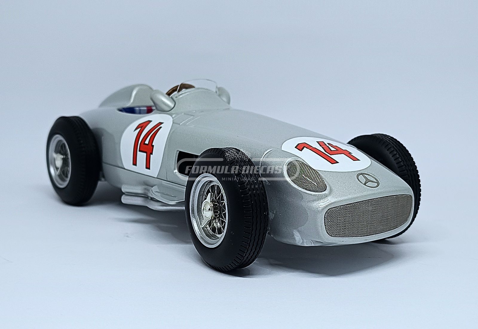 Mercedes-Benz W196 #14 S. Moss - 2º lugar GP Bélgica F1 1955 - 1:18 Werk83 - 3