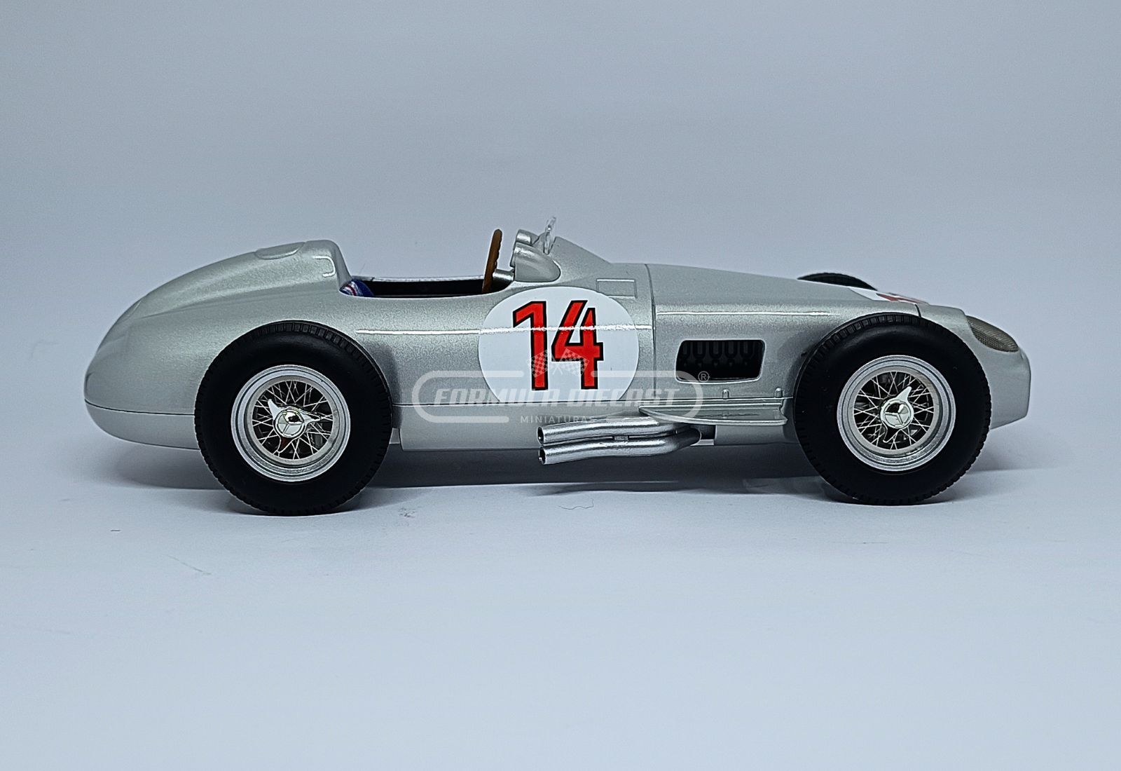 Mercedes-Benz W196 #14 S. Moss - 2º lugar GP Bélgica F1 1955 - 1:18 Werk83 - 4
