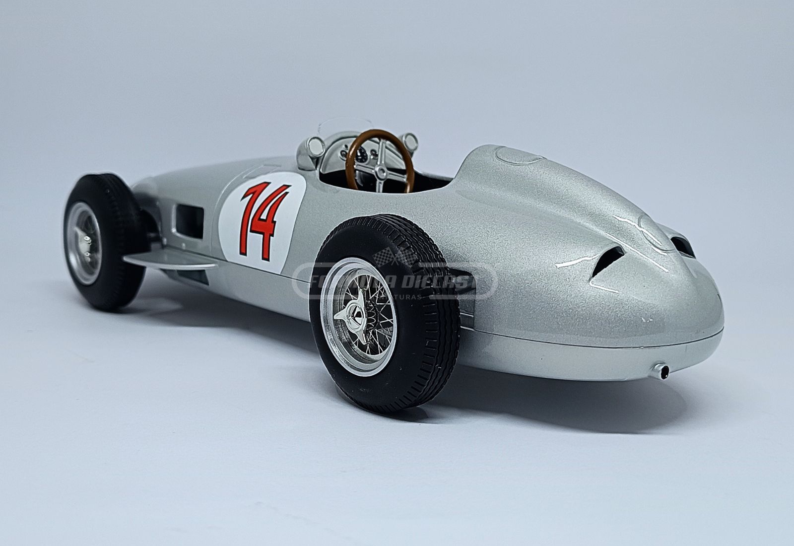 Mercedes-Benz W196 #14 S. Moss - 2º lugar GP Bélgica F1 1955 - 1:18 Werk83 - 5