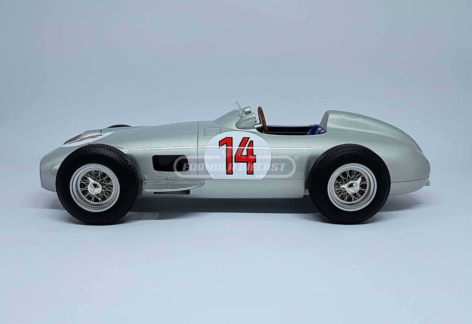 Mercedes-Benz W196 #14 S. Moss - 2º lugar GP Bélgica F1 1955 - 1:18 Werk83 - 6