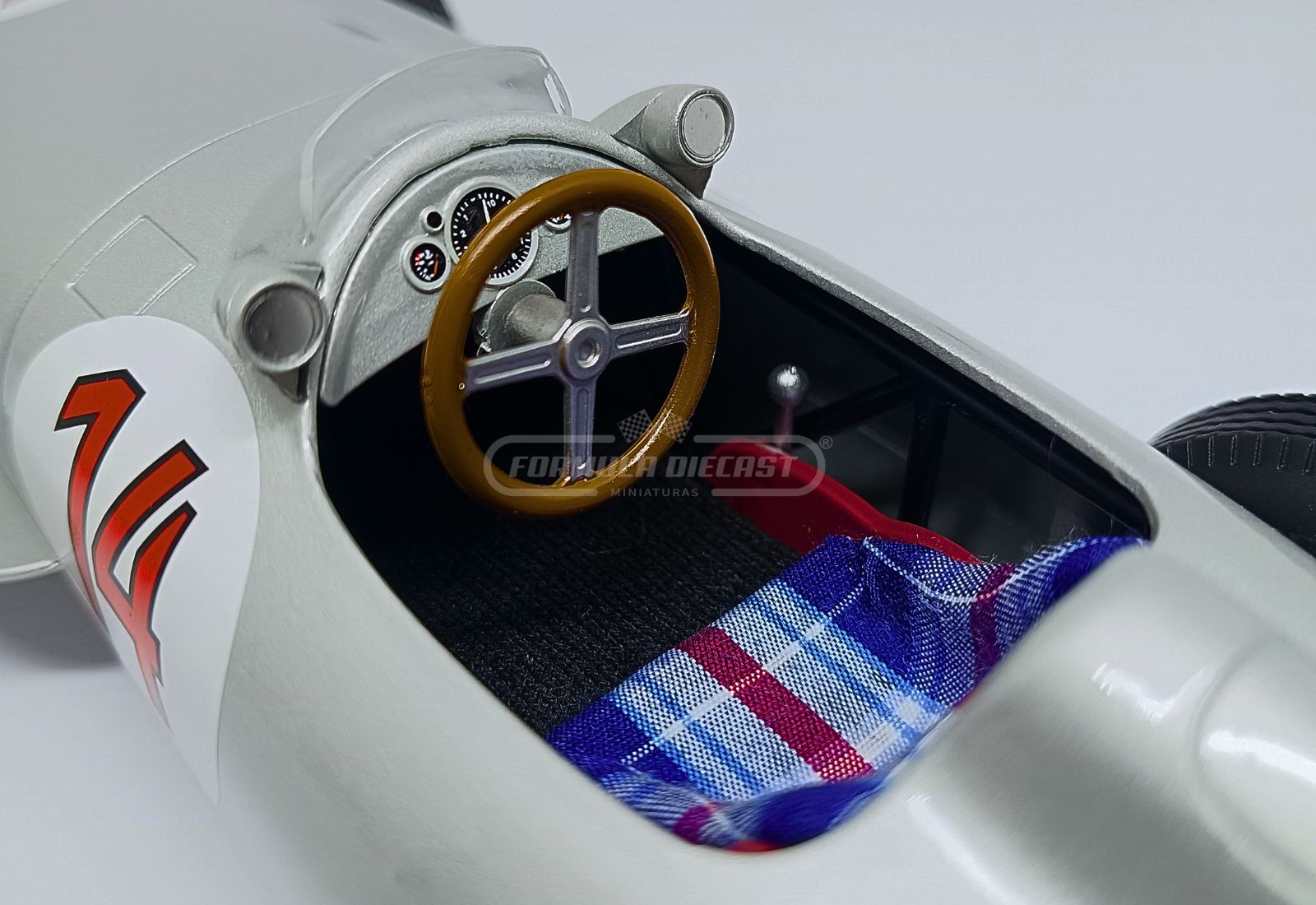 Mercedes-Benz W196 #14 S. Moss - 2º lugar GP Bélgica F1 1955 - 1:18 Werk83 - 7