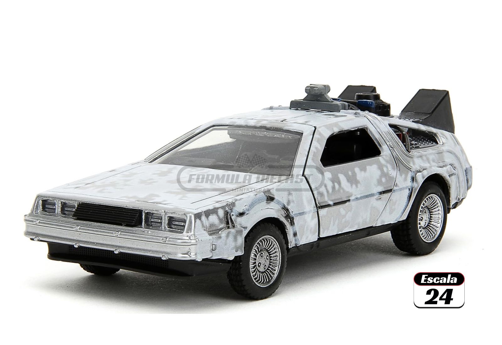 Delorean DMC-12 "Time-Machine" - Frosty Version - De Volta para o Futuro - 1:24 Jada