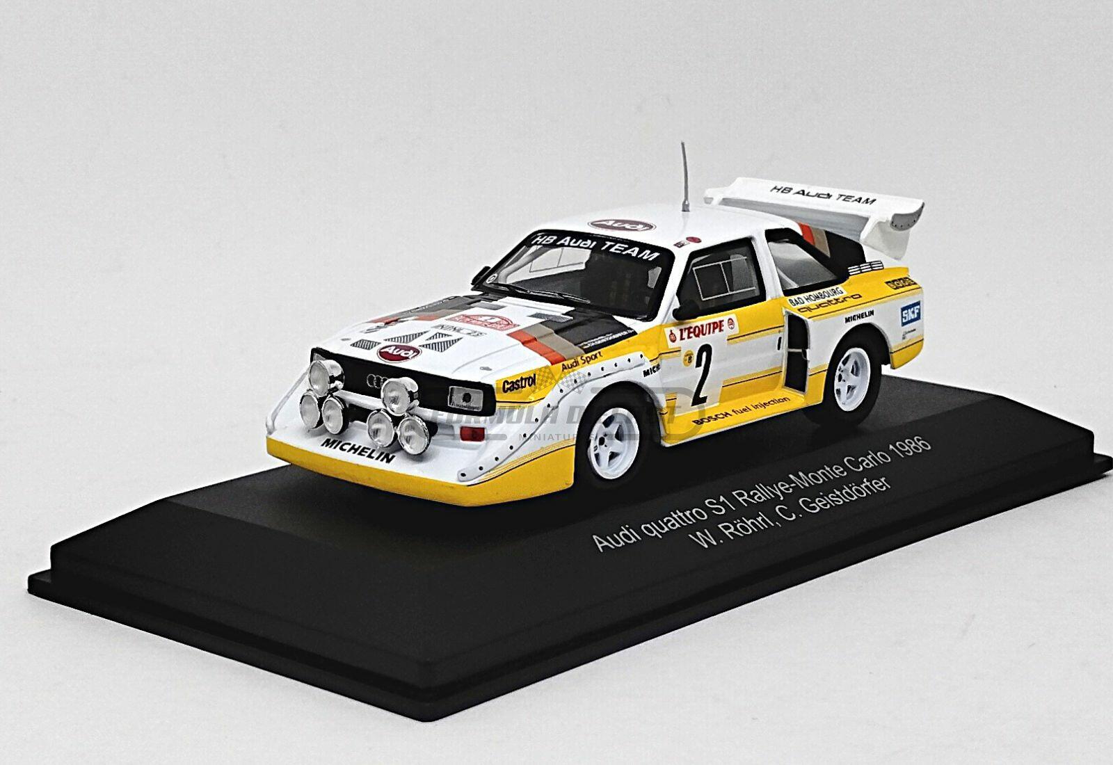 Audi Quattro Sport E2 "Night Version" #2 Röhrl/Geistdörfer - 4º lugar Rallye Monte Carlo 1986 - 1:43 CMR
