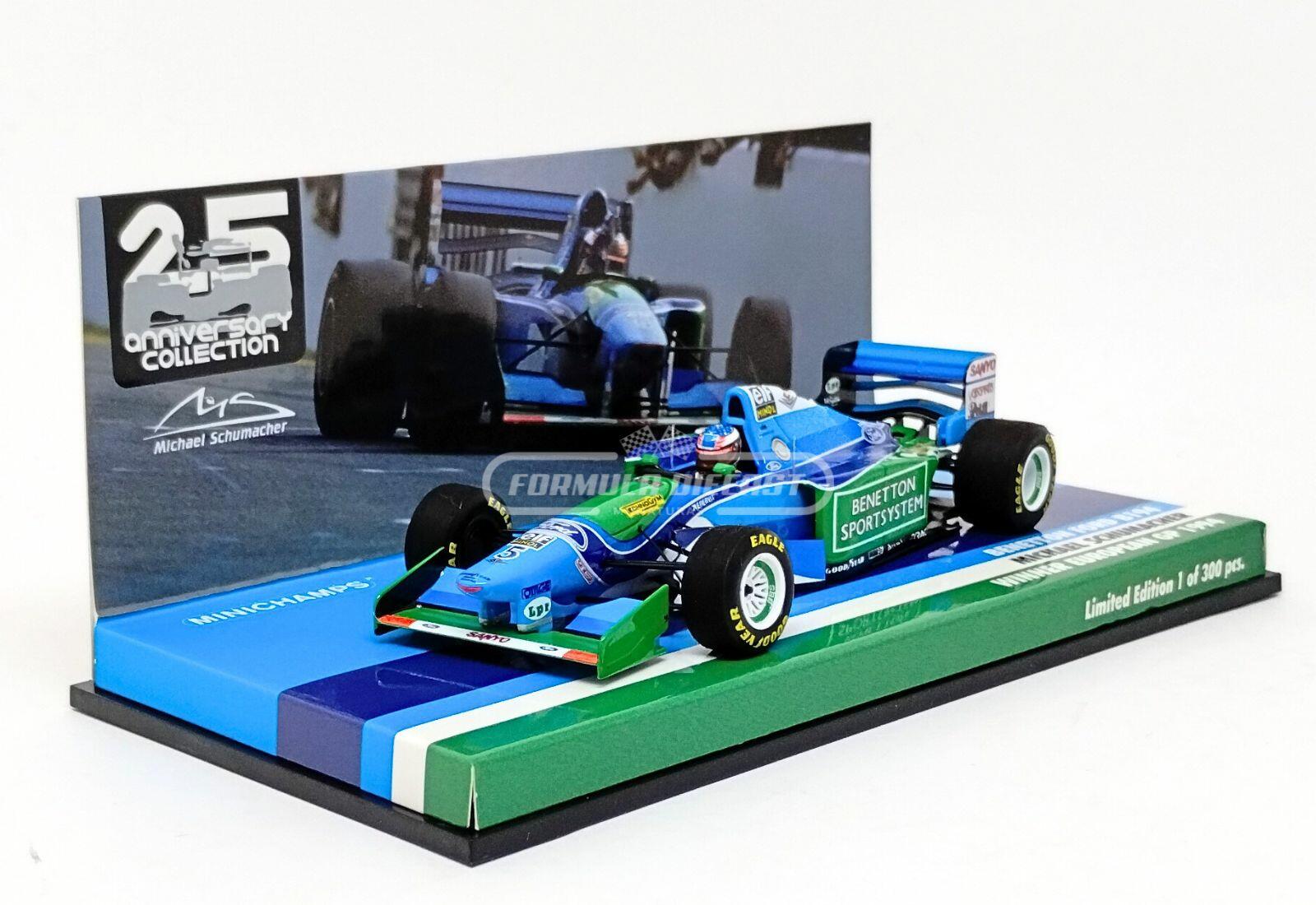 Benetton B194 #5 M. Schumacher - Vencedor GP Europa - Campeão Mundial F1 1994 - 1:43 Minichamps