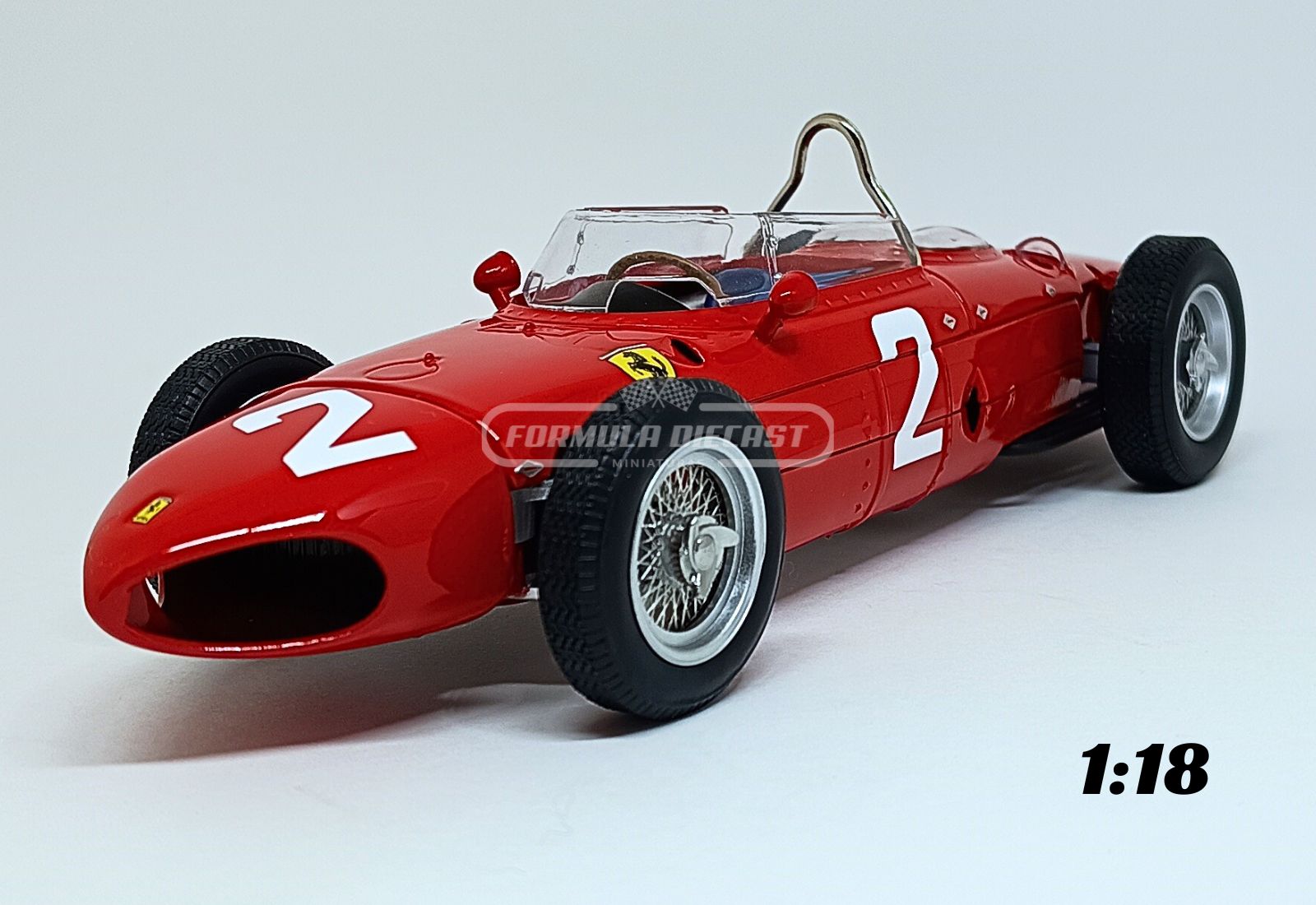 Ferrari 156 "Sharknose" #2 Phil Hill - Vencedor GP Italia - Campeão Mundial F1 1961 - 1:18 CMR