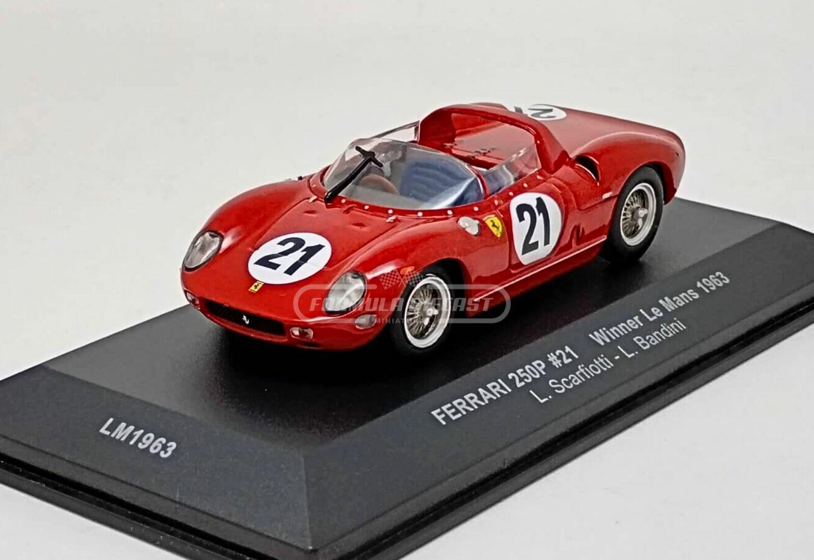 Ferrari 250P #21 Scarfiotti/Bandini - Vencedor 24h Le Mans 1963 - 1:43 IXO