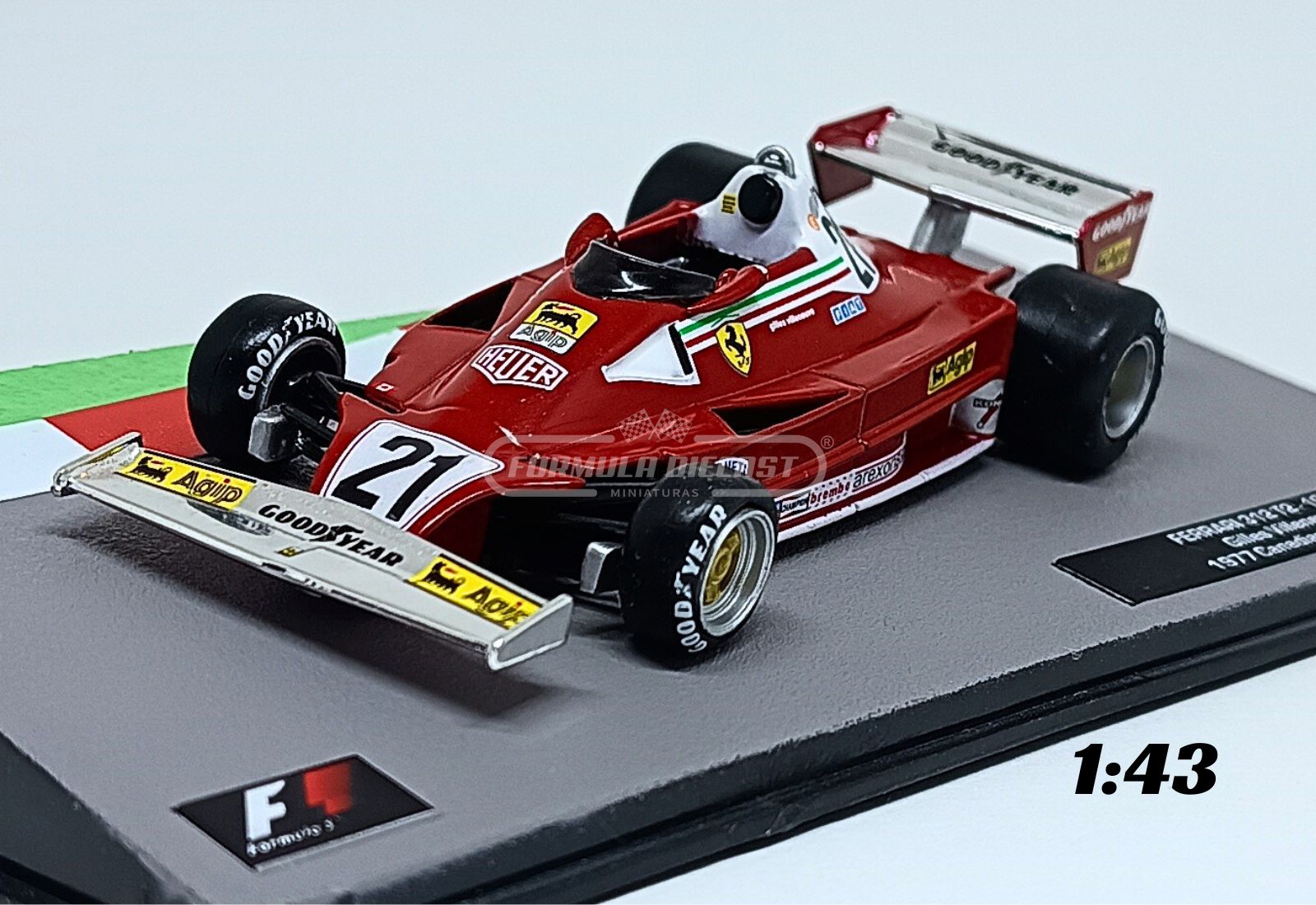 Ferrari 312T2 #21 G. Villeneuve - GP Canadá F1 1977 - 1:43 Altaya