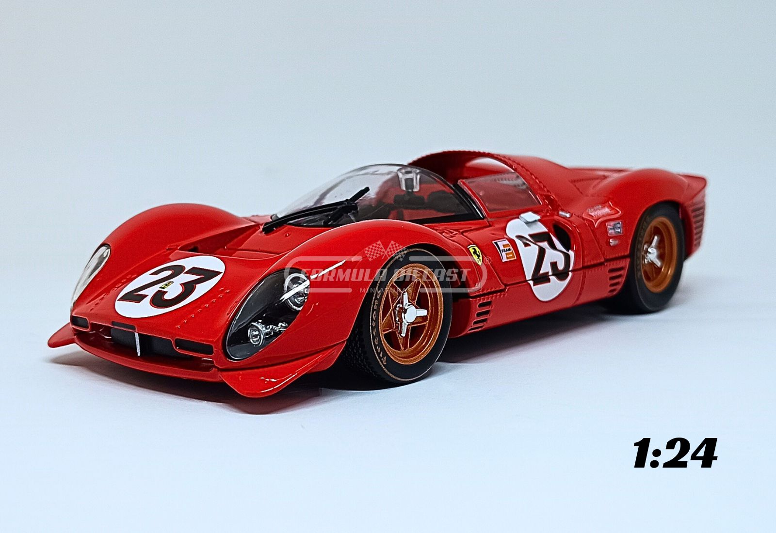 Ferrari 330 P4 #23 L. Bandini/C. Amon - Vencedor 24h Daytona 1967 - 1:24 Bburago