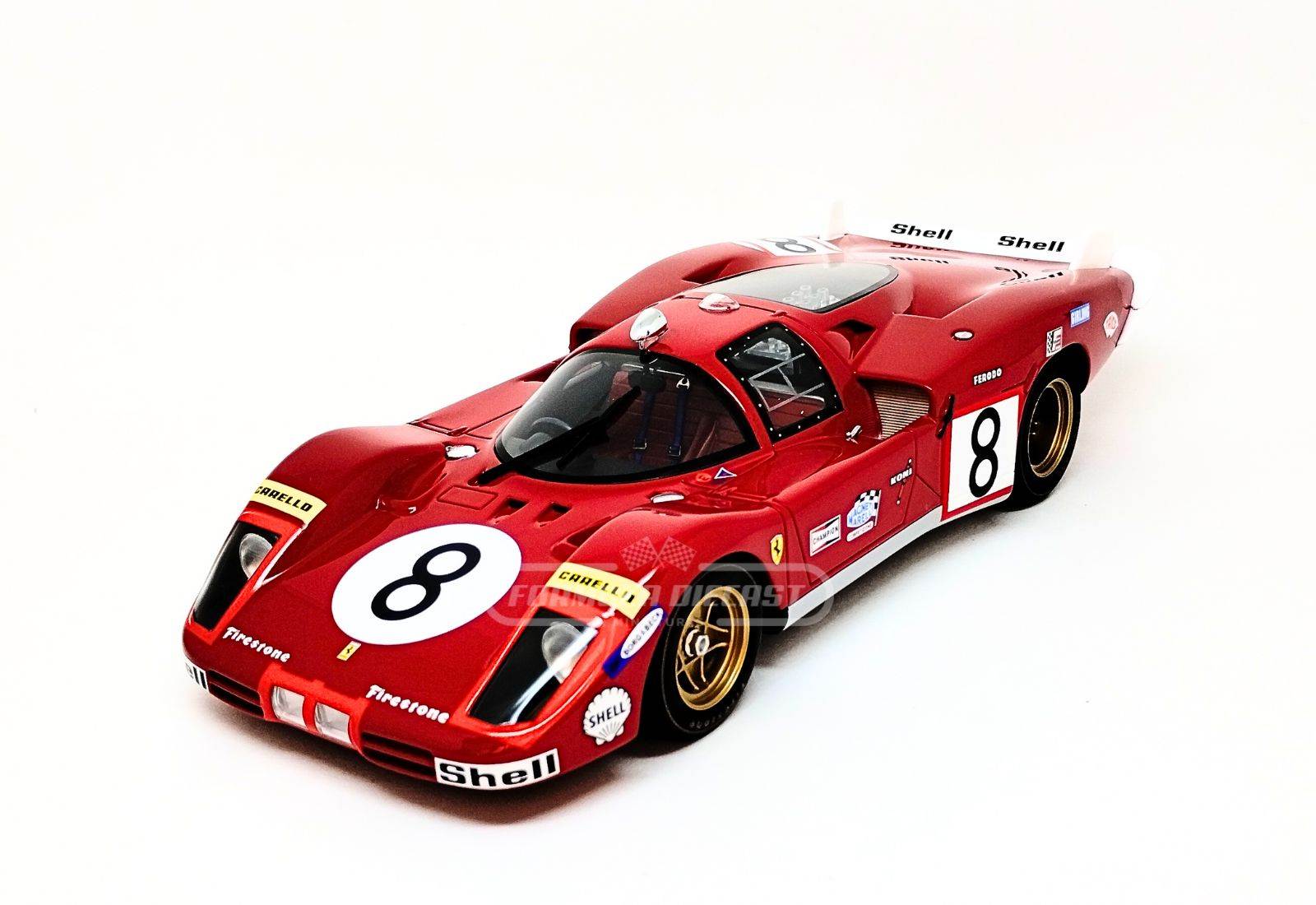 Ferrari 512S "Long Tail" #8 Merzario/Regazzoni - 24h Le Mans 1970 - 1:18 CMR