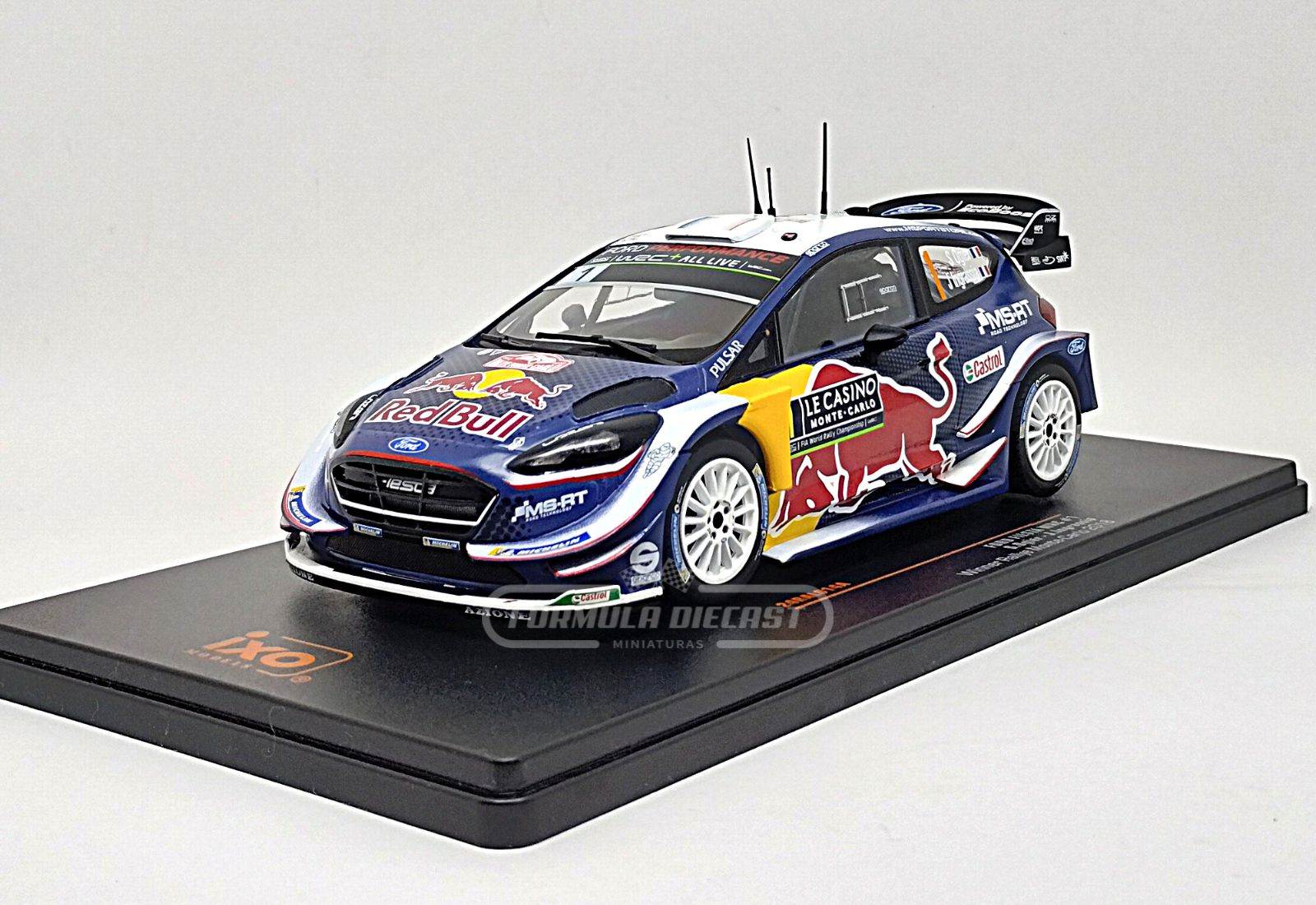 Ford Fiesta WRC #1 Ogier/Ingrassia - Vencedor Rally Monte Carlo 2018 - 1:24 IXO