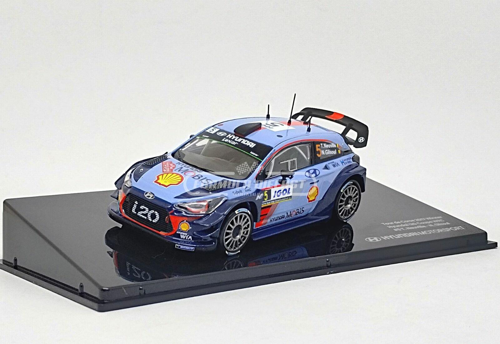 Hyundai i20 Coupe WRC #5 Neuville/Gilsoul - Vencedor Rally Tour de Corse 2017 - 1:43 IXO
