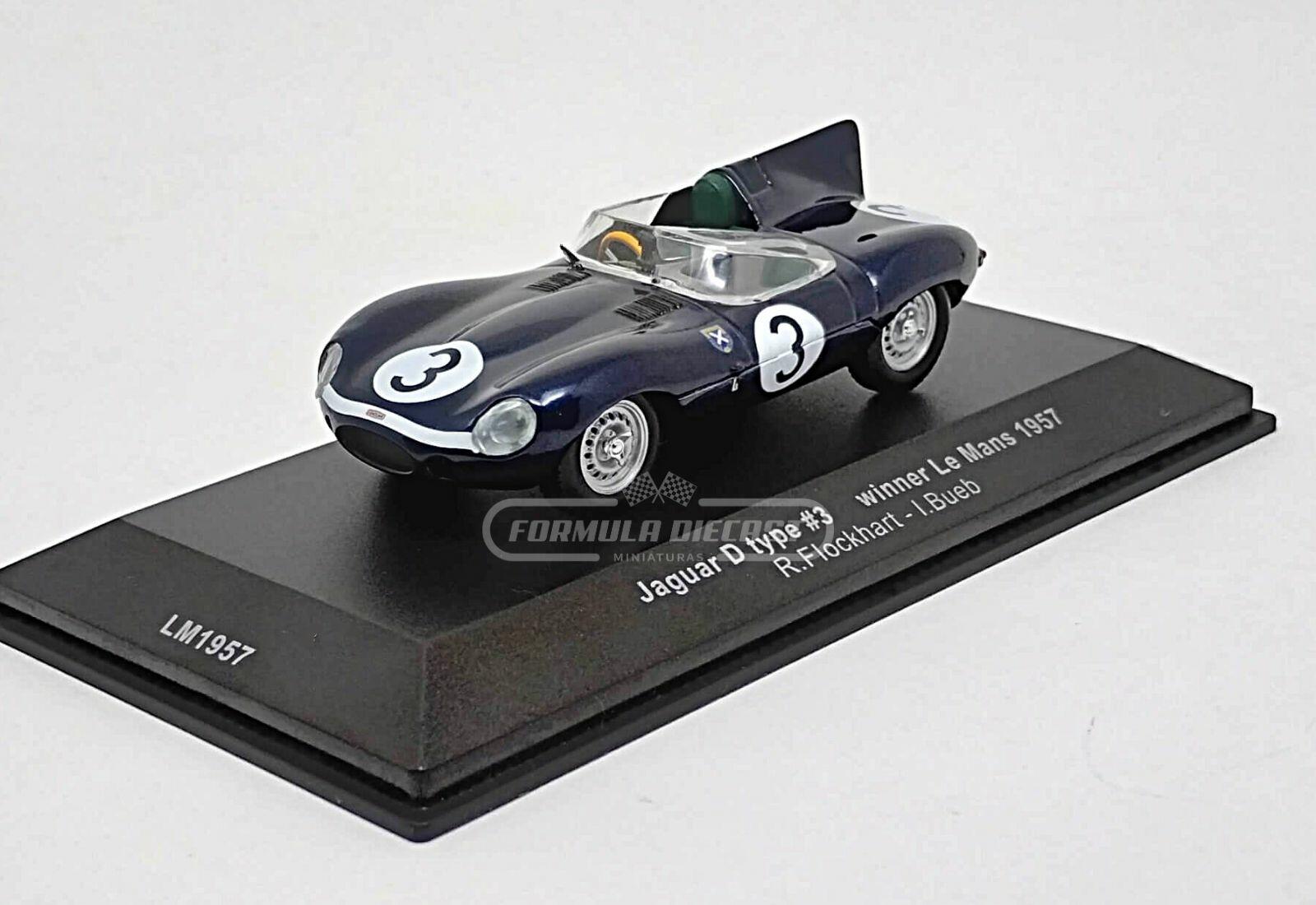 Jaguar D-type #3 Flockhart/Bueb - Vencedor 24h Le Mans 1957 - 1:43 IXO