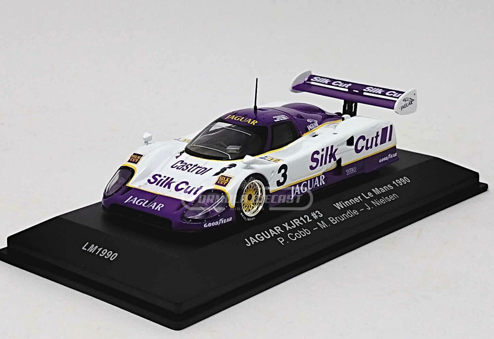 Jaguar XJR-12 #3 Nielsen/Cobb/Brundle - Vencedor 24h Le Mans 1990 - 1:43 IXO