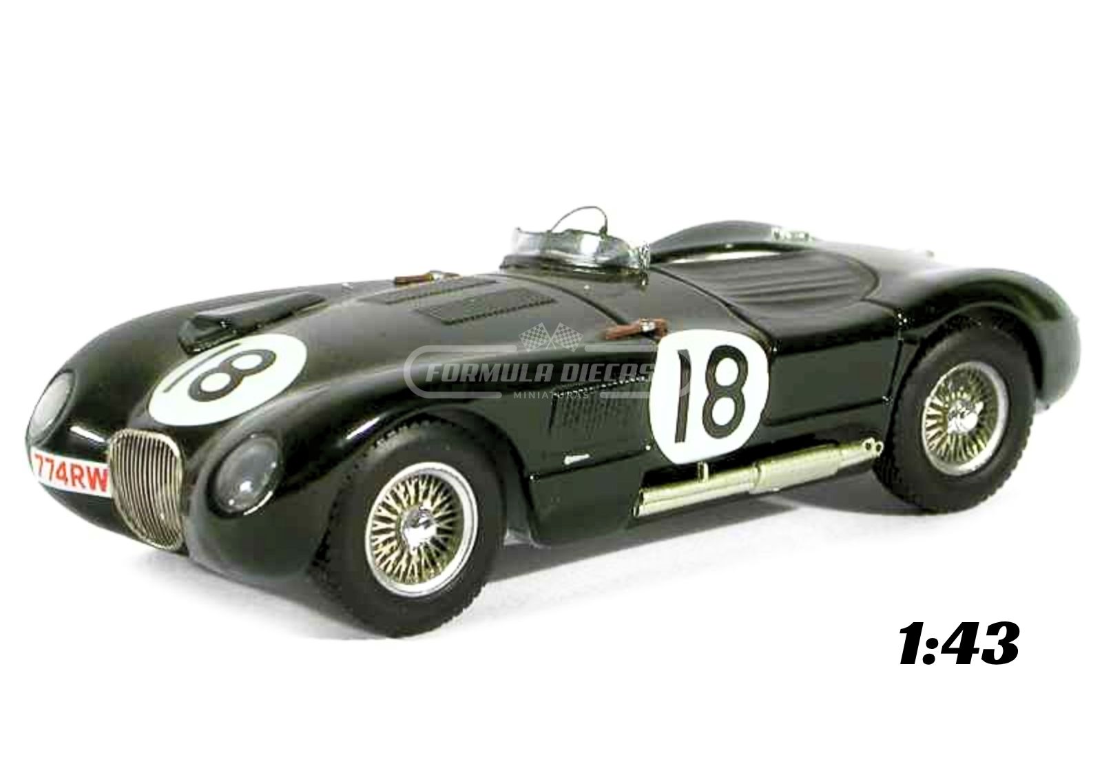 Jaguar XK120 C-Type #18 Rolt/Hamilton – Vencedor 24h Le Mans 1953 – 1:43 Altaya