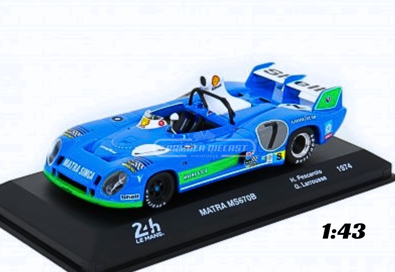 Matra-Simca MS670B #7 Pescarolo/Larrousse - Vencedor 24h Le Mans 1974 - 1:43 Altaya