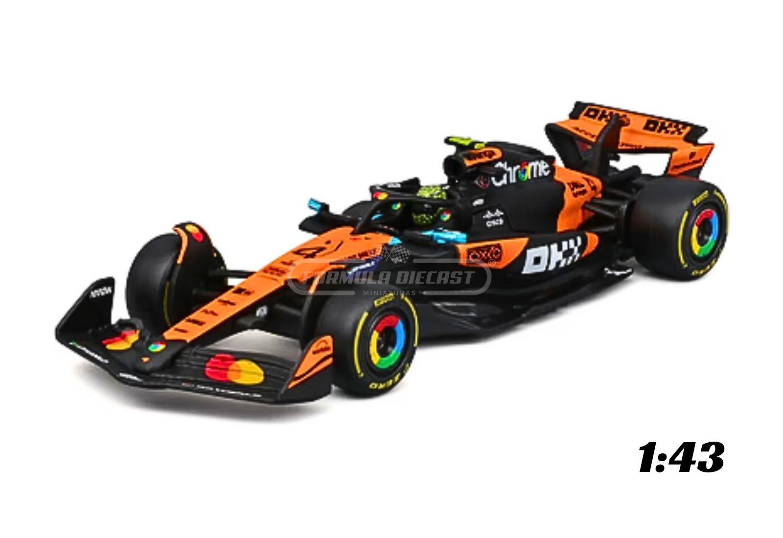 McLaren MCL39 #4 L. Norris – Campeão Mundial F1 2025 – 1:43 Bburago
