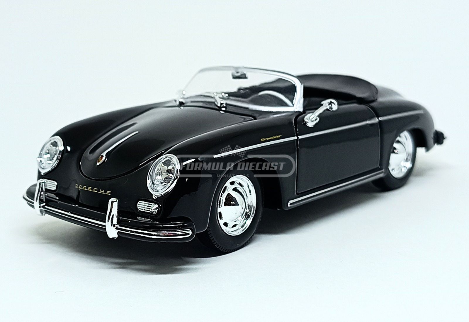 Porsche 356A Speedster - Preto - 1:24 Welly
