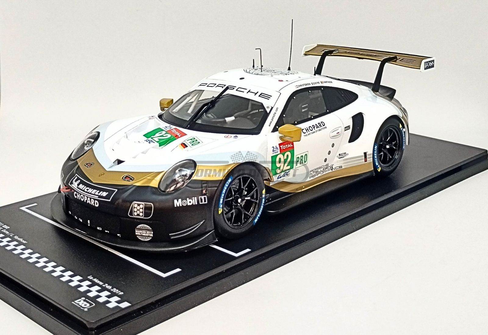 Porsche 911 (991) RSR #92 - Porsche GT Team - 24h Le Mans 2019 - 1:18 IXO
