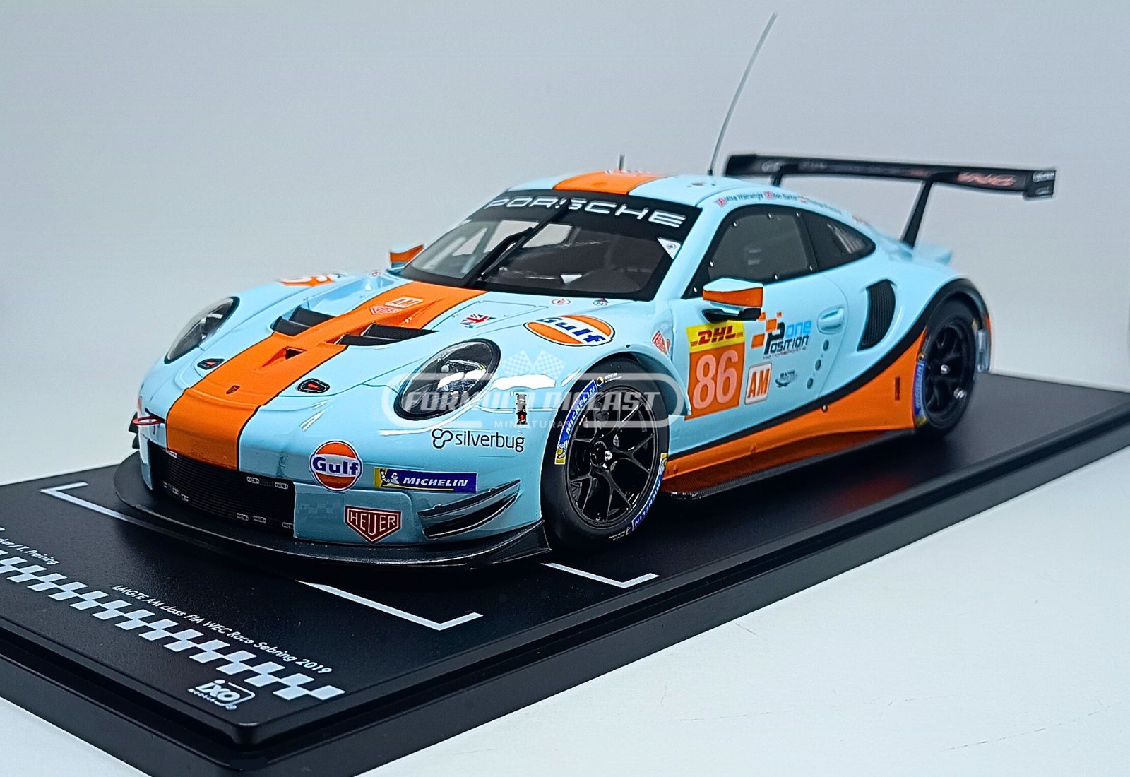 Porsche 911 RSR Gulf Racing #86 - 1000 Milhas de Sebring WEC 2019 - 1:18 IXO