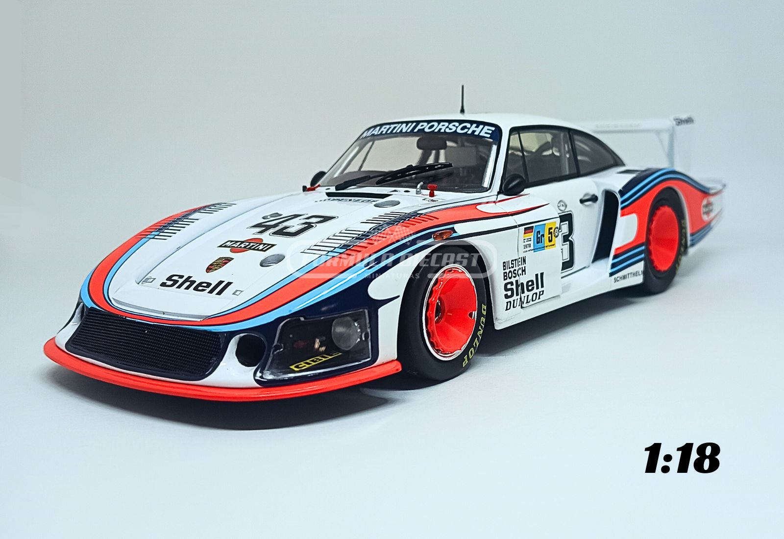 Porsche 935/78 "Moby Dick" #43 Schurti/Stommelen - 8º lugar 24h Le Mans 1978 - 1:18 Werk83