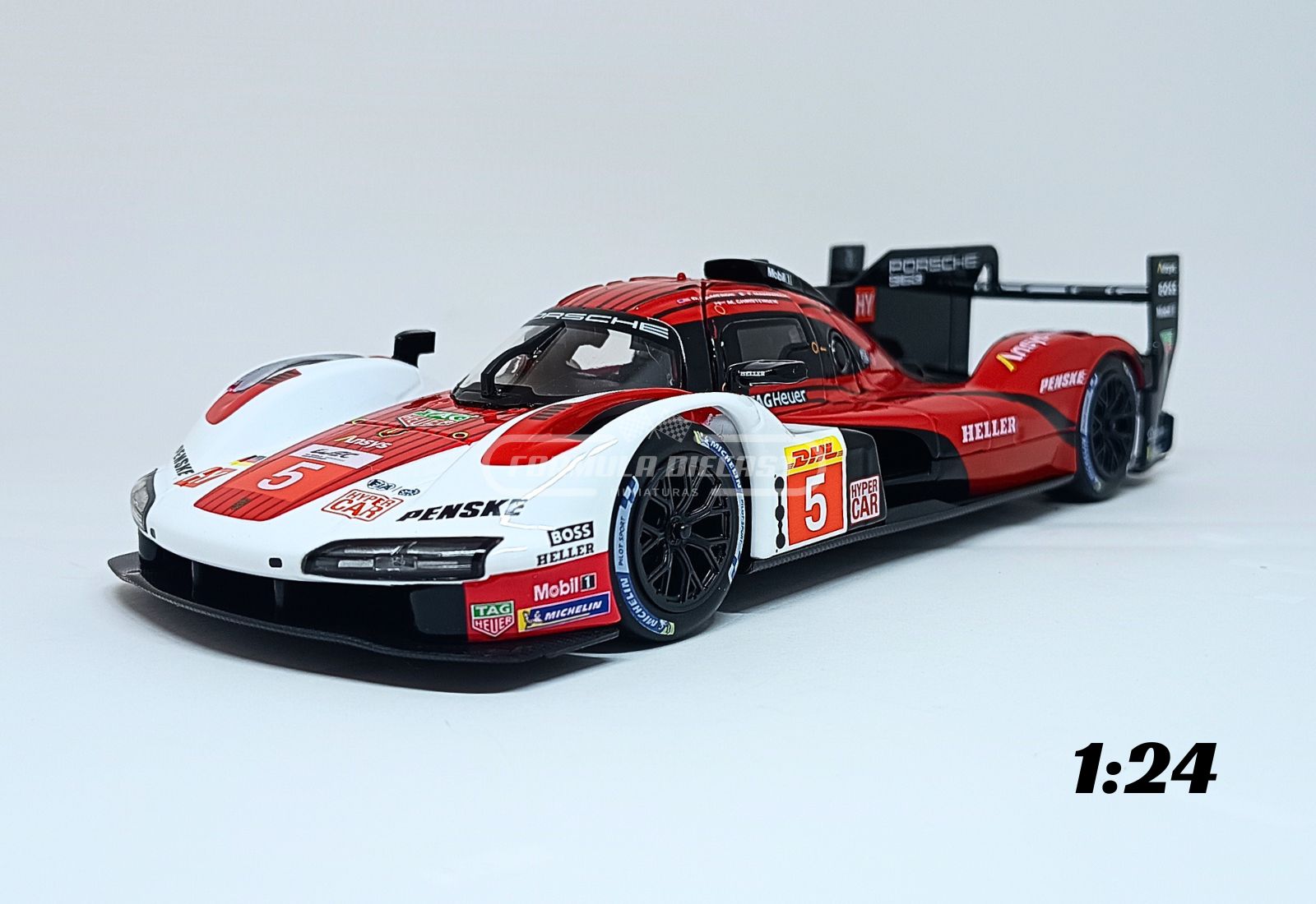 Porsche 963 #5 D. Cameron/M. Christensen/F. Makowiecki - 24h Le Mans 2023 - 1:24 Bburago