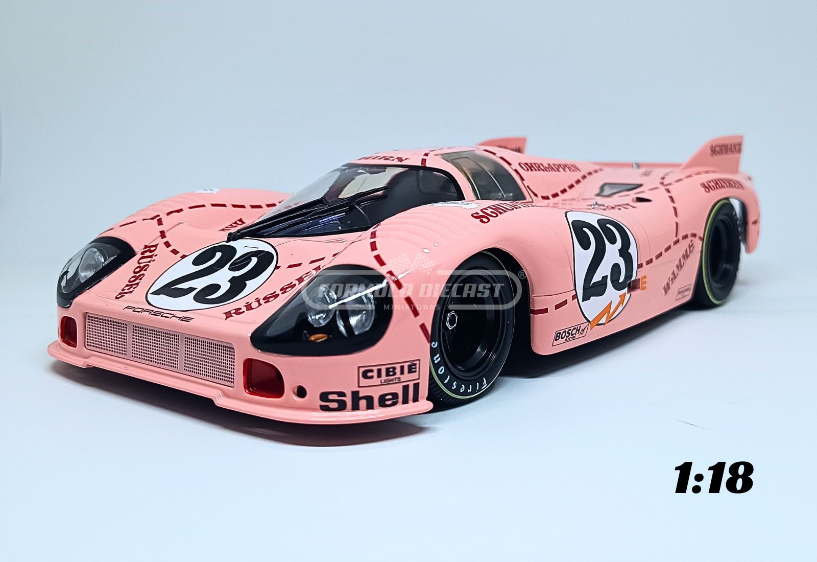 Porsche 917/20 "Pink Pig" #23 W. Kauhsen/R. Joest - 24h Le Mans 1971 - 1:18 Werk83