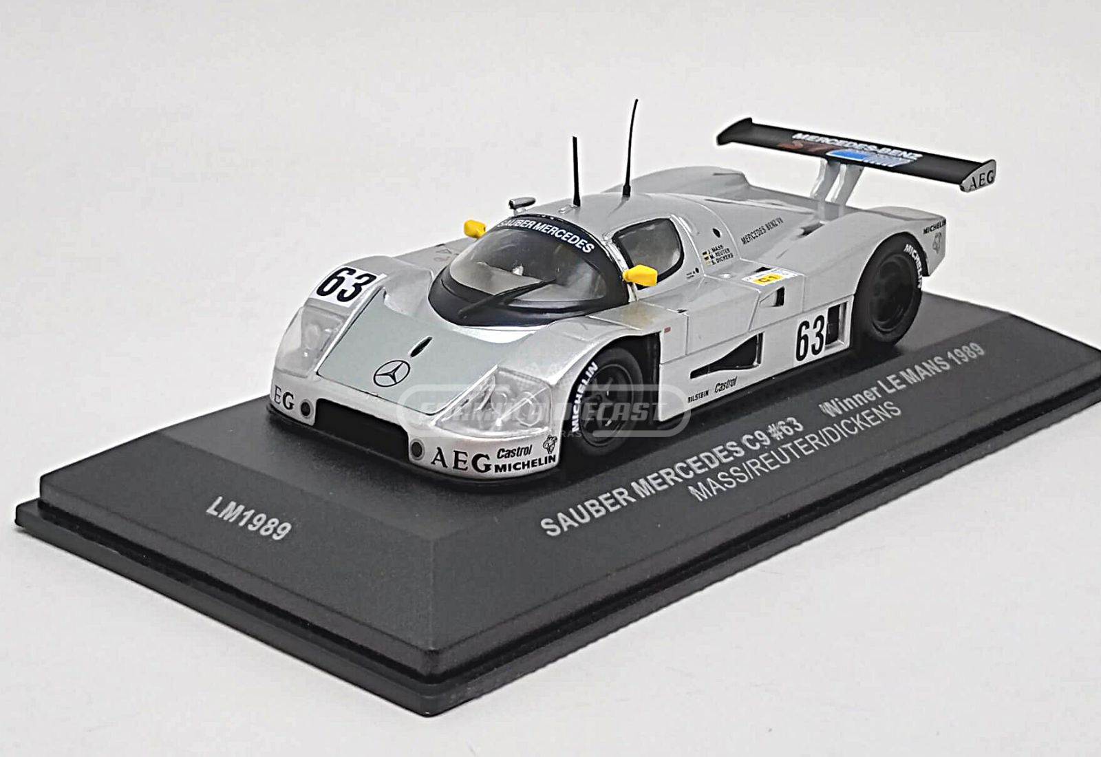 Sauber Mercedes C9 #63 Mass/Reuter/Dickens - Vencedor 24h Le Mans 1989 - 1:43 IXO