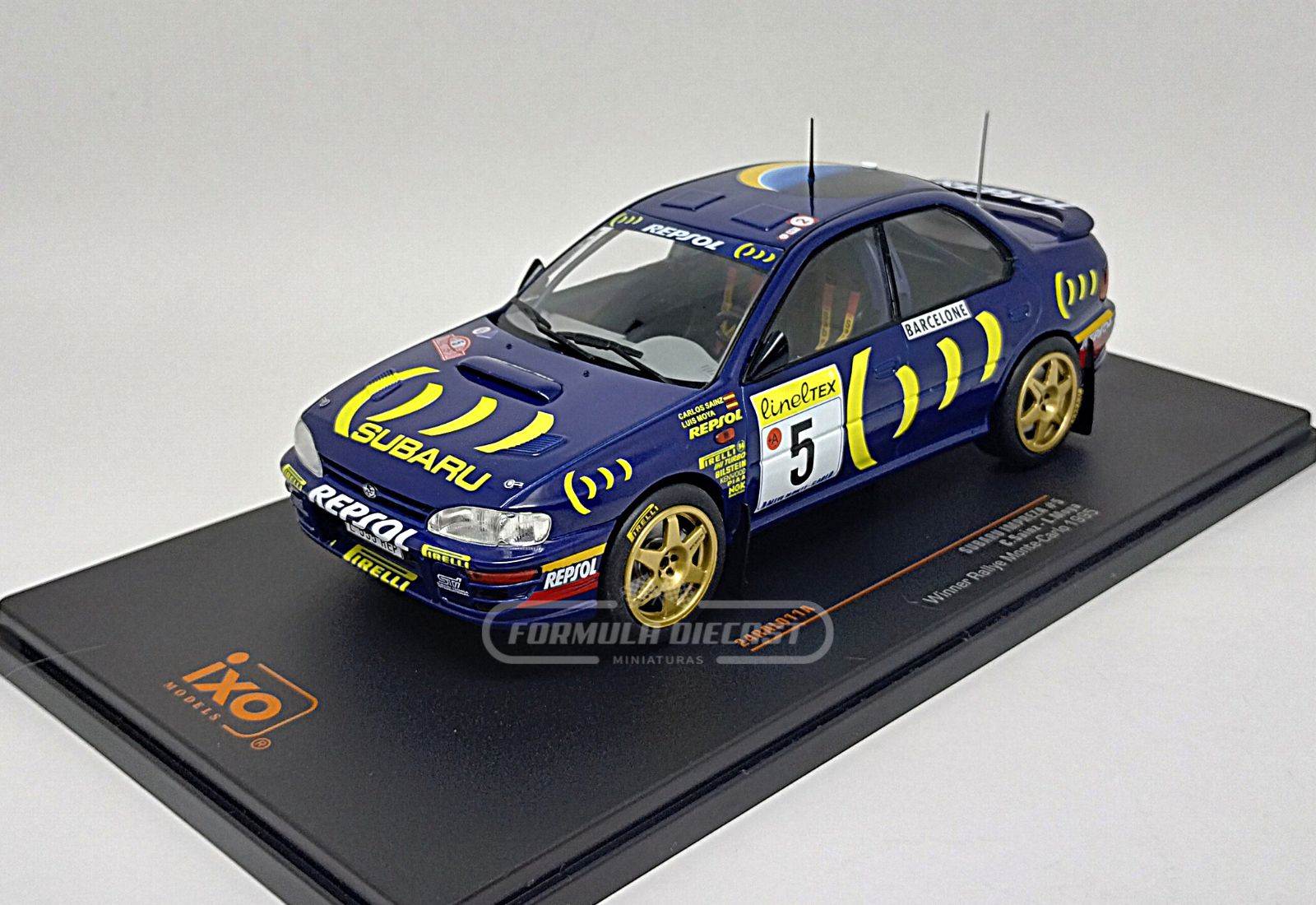 Subaru Impreza 555 #5 Sainz/Moya - Vencedor Rally Monte Carlo 1995 - 1:24 IXO