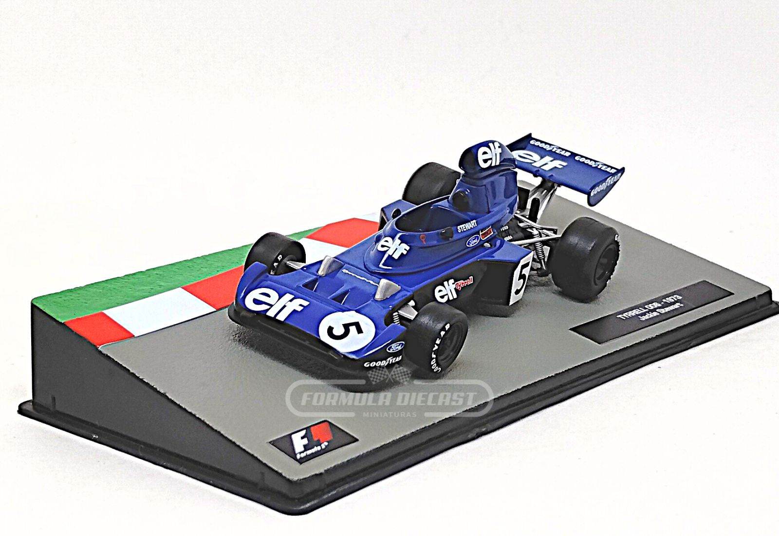 Tyrrell 006 #5 J. Stewart - GP Itália - Campeão Mundial F1 1973 - 1:43 Altaya