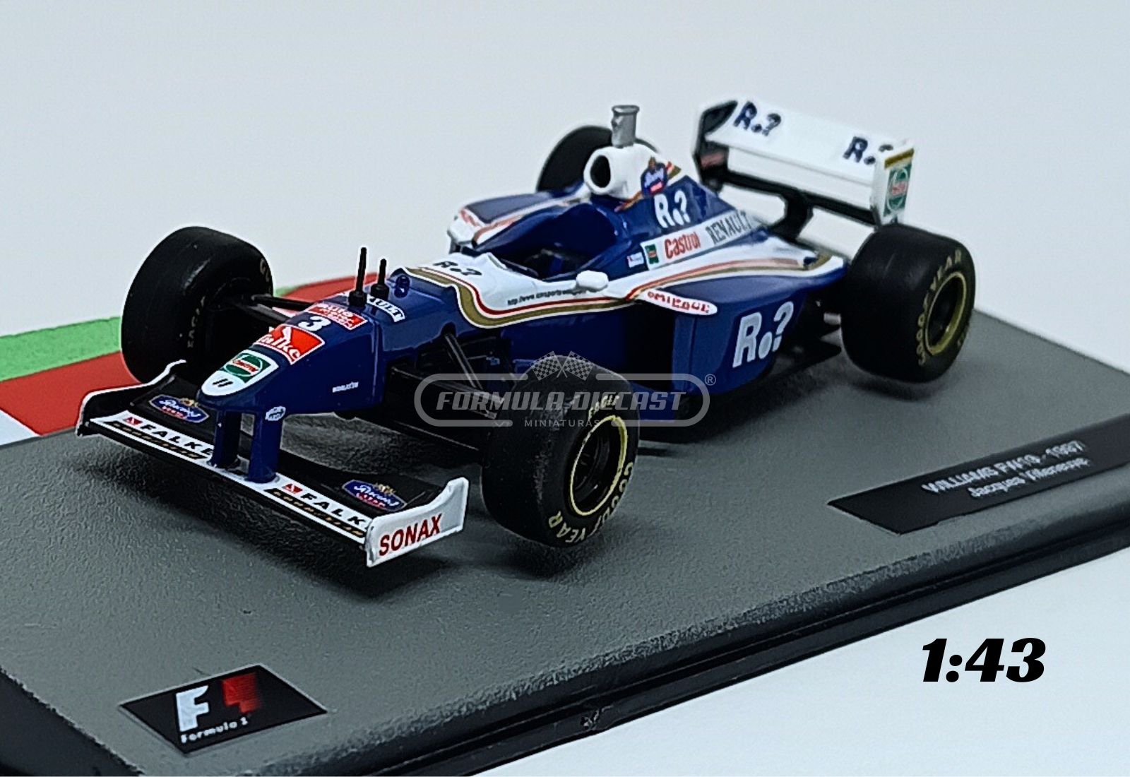 Williams FW19 #3 J. Villeneuve - Campeão Mundial F1 1997 - 1:43 Altaya